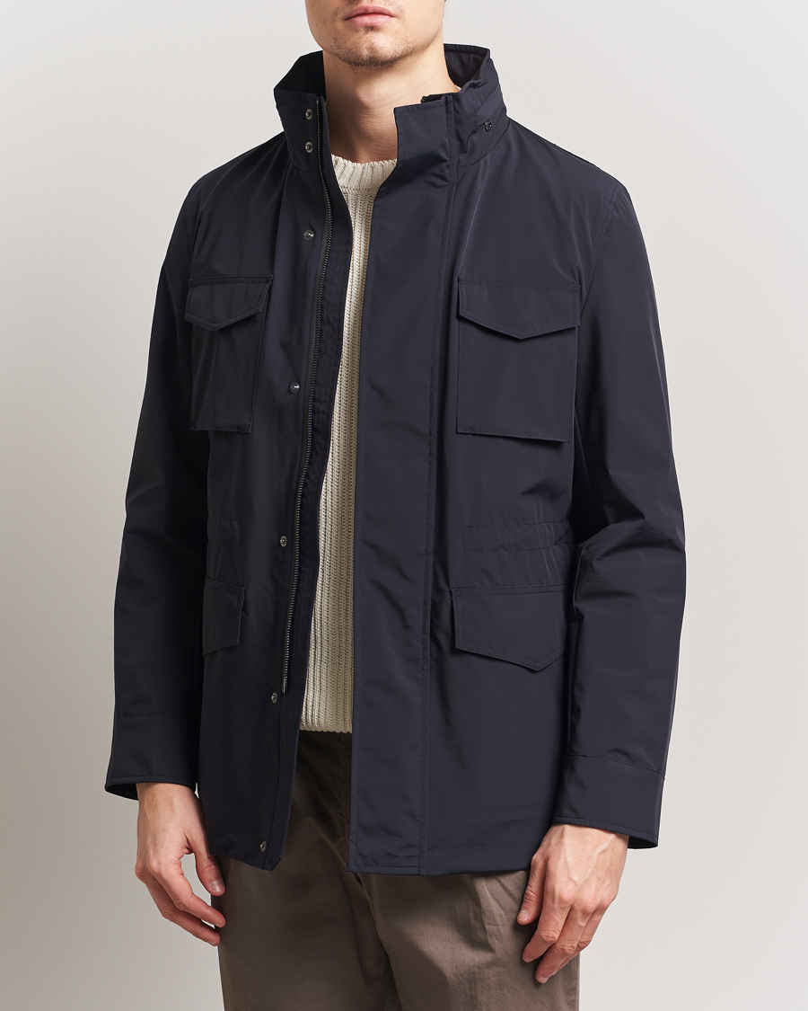 Mies | Takit | Oscar Jacobson | M65 Nylon Field Jacket Navy