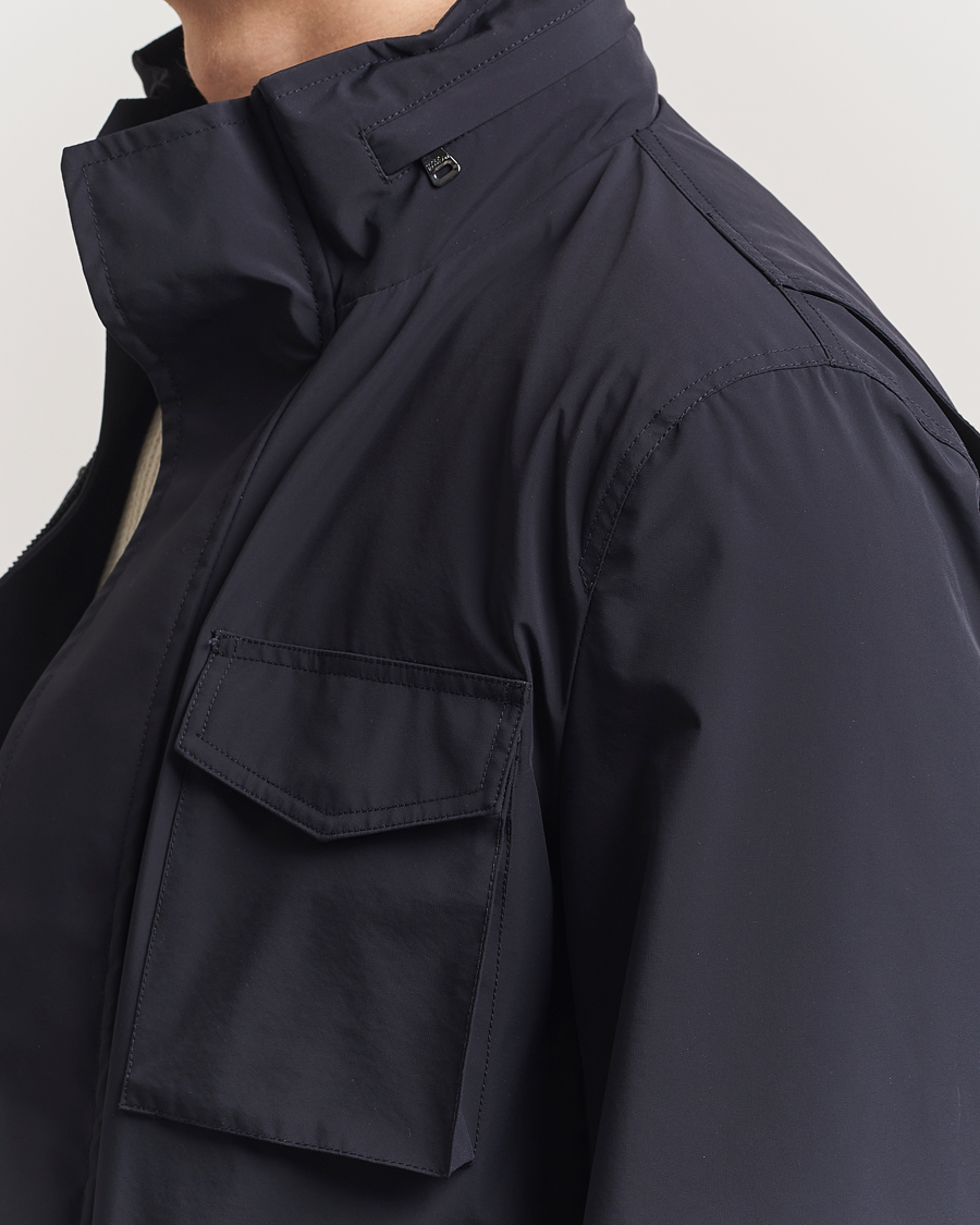 Mies | Takit | Oscar Jacobson | M65 Nylon Field Jacket Navy