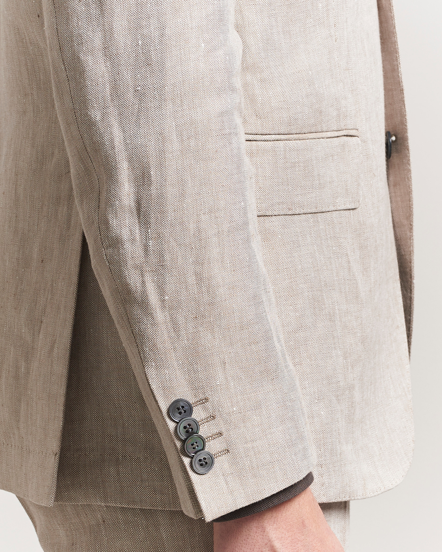 Mies | Pikkutakit | Oscar Jacobson | Ferry Soft Linen Blazer Beige