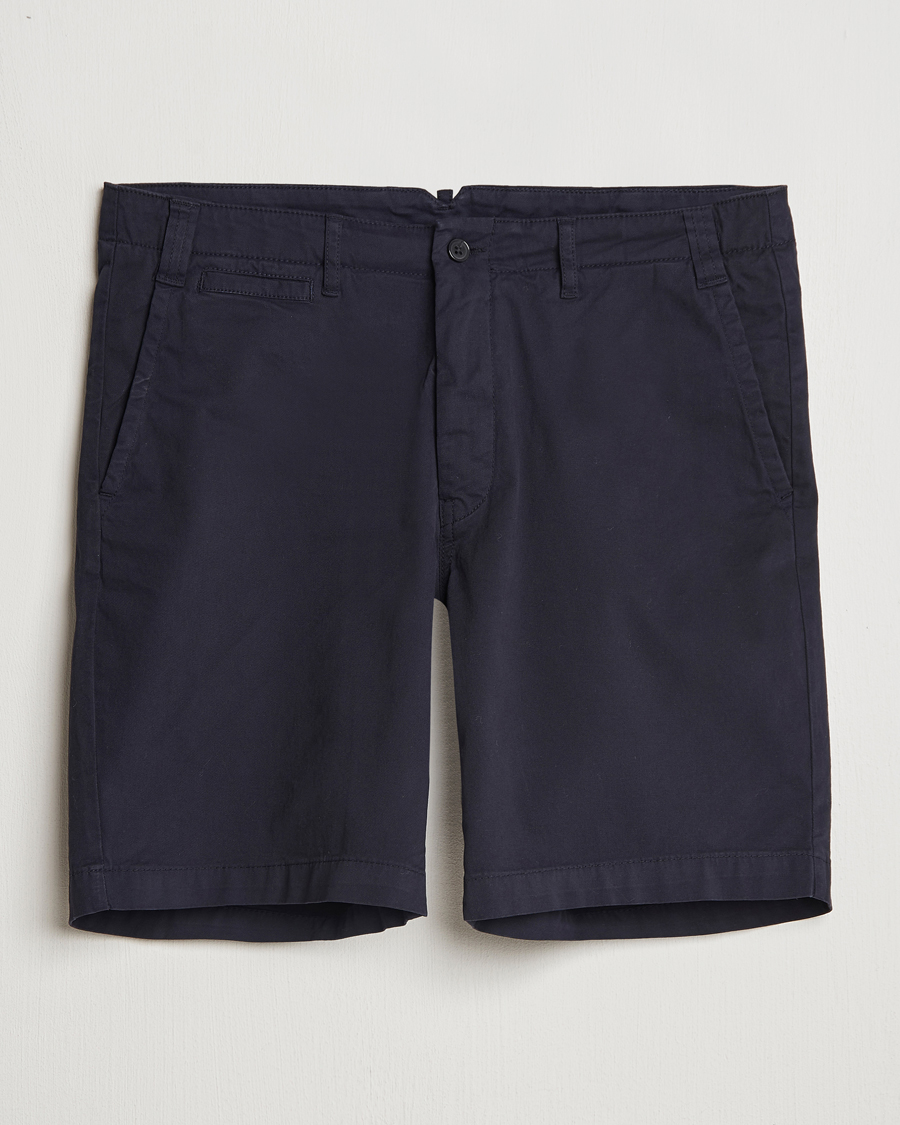 Mies | Shortsit | Oscar Jacobson | Poggio Cotton Shorts Navy