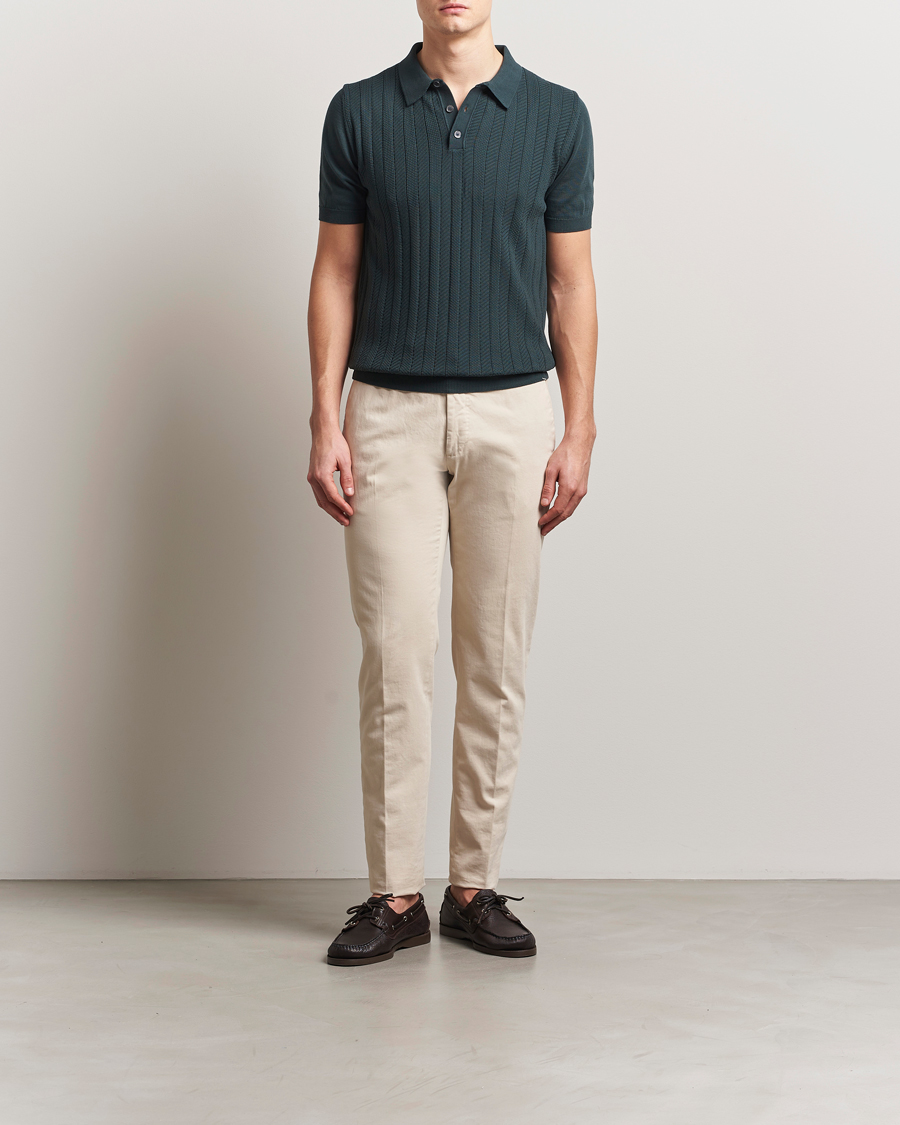 Mies | Pikeet | Oscar Jacobson | Barto Structured Cotton Polo Green
