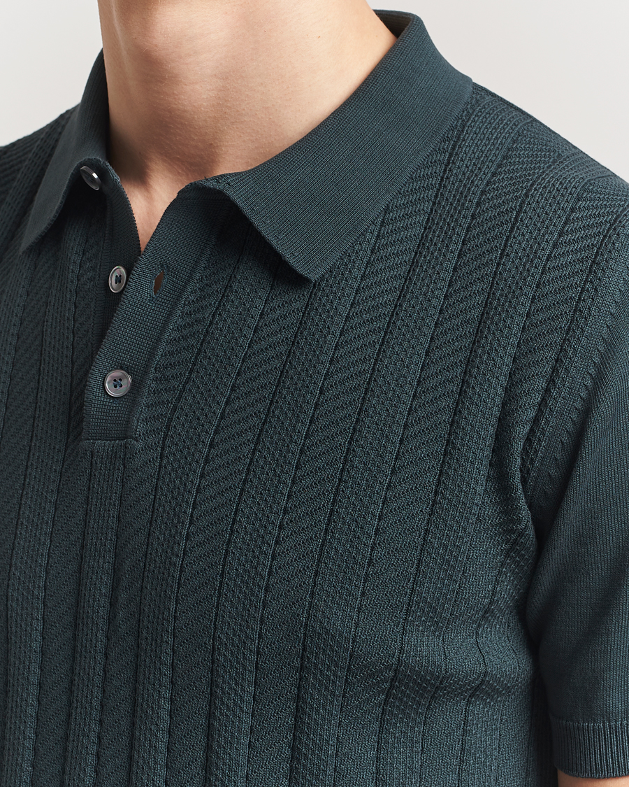 Mies | Pikeet | Oscar Jacobson | Barto Structured Cotton Polo Green