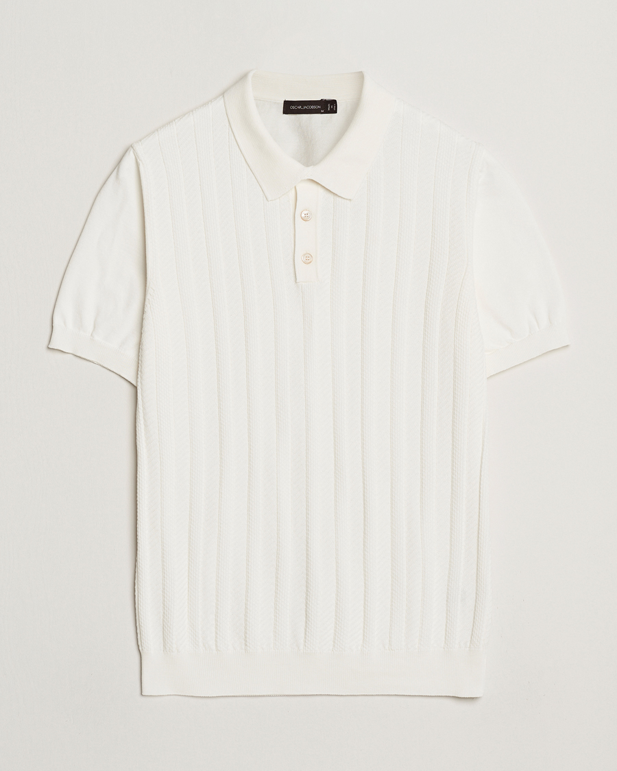 Mies | Pikeet | Oscar Jacobson | Barto Structured Cotton Polo Snow White