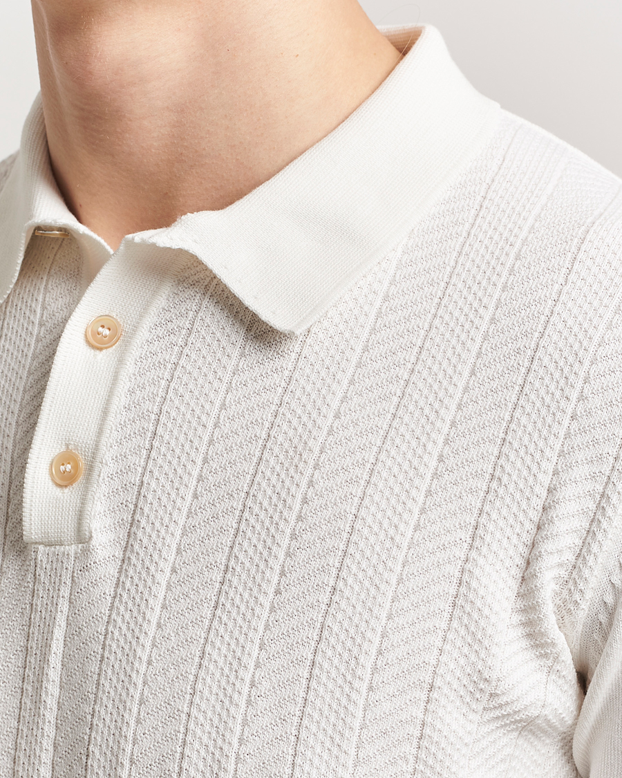Mies | Pikeet | Oscar Jacobson | Barto Structured Cotton Polo Snow White