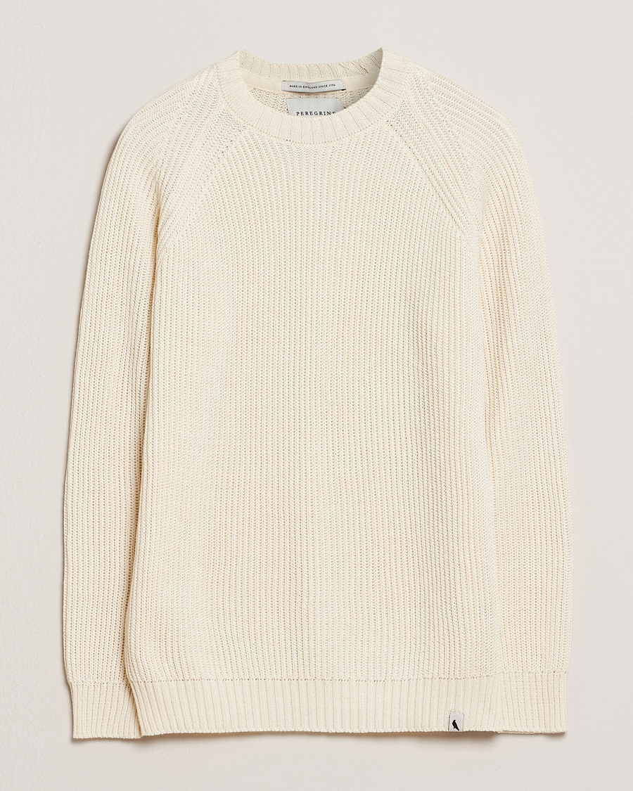 Mies | Puserot | Peregrine | Harry Organic Cotton Sweater White