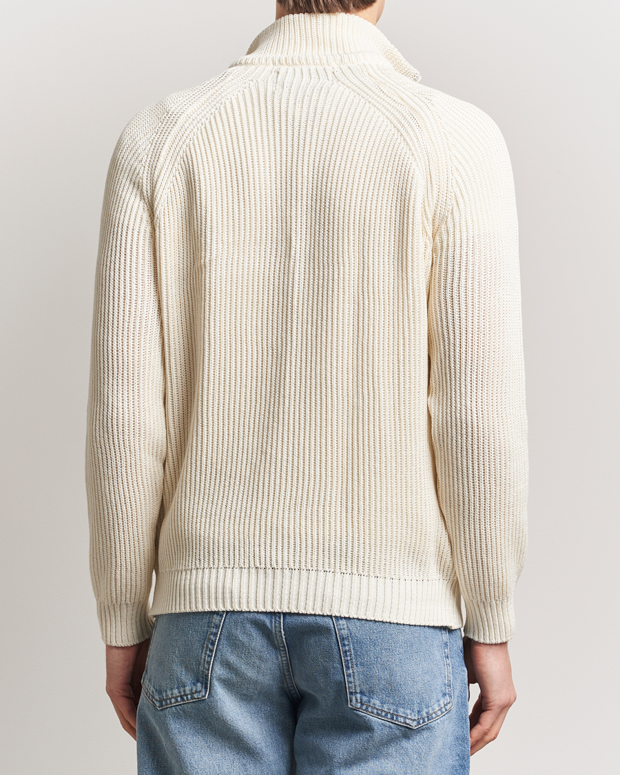 Mies | Puserot | Peregrine | Felix Quarter Zip Jumper White