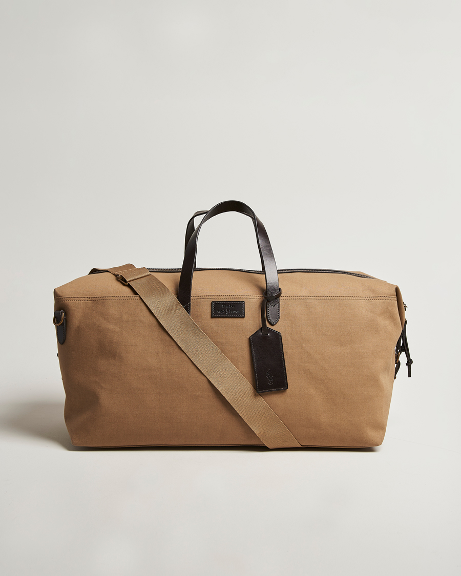Mies | Polo Ralph Lauren Medium Canvas Duffle Bag Khaki/Brown | Polo Ralph Lauren | Medium Canvas Duffle Bag Khaki/Brown