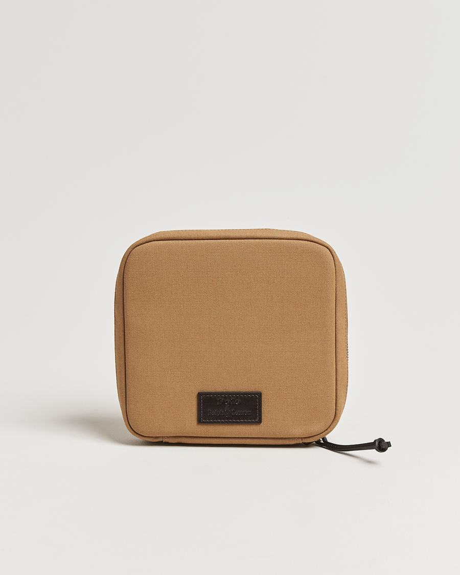 Mies | Polo Ralph Lauren Canvas/Leather Washbag Montana Khaki | Polo Ralph Lauren | Canvas/Leather Washbag Montana Khaki
