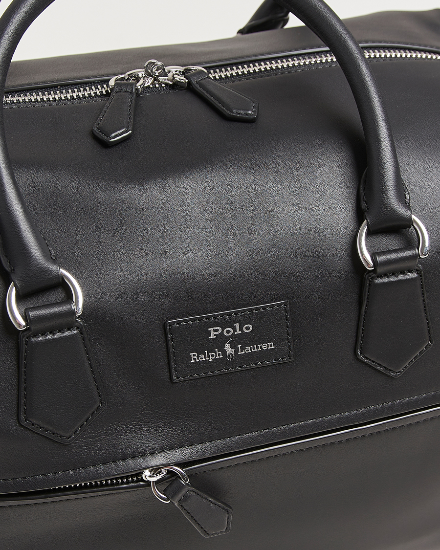 Mies | Polo Ralph Lauren Smooth Leather Weekendbag Black | Polo Ralph Lauren | Smooth Leather Weekendbag Black