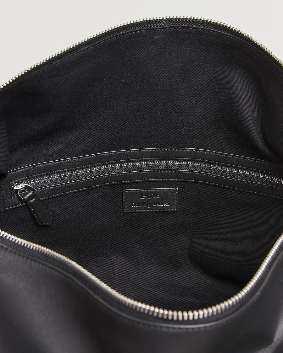 Mies | Polo Ralph Lauren Smooth Leather Weekendbag Black | Polo Ralph Lauren | Smooth Leather Weekendbag Black