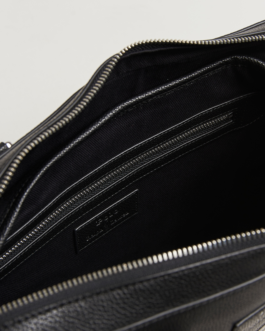 Mies | Polo Ralph Lauren Pebble Leather Briefcase Black | Polo Ralph Lauren | Pebble Leather Briefcase Black