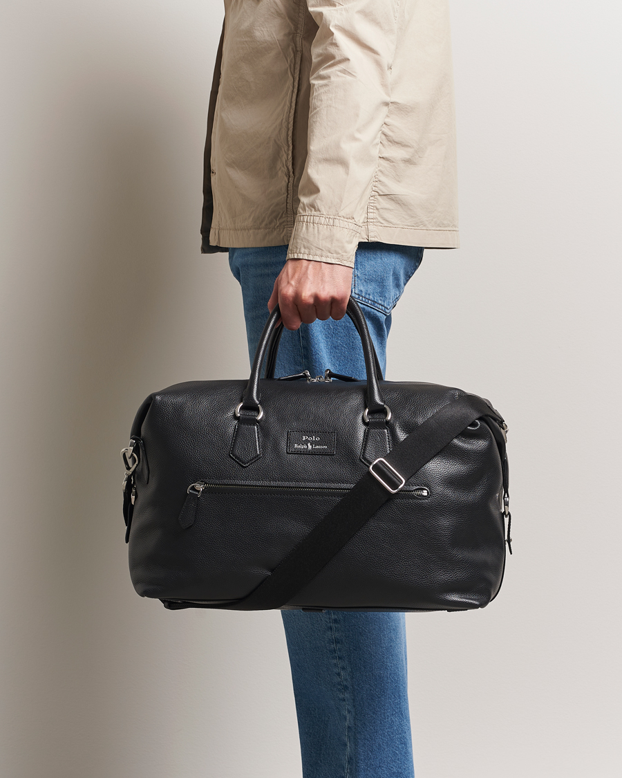 Mies | Laukut | Polo Ralph Lauren | Polo Ralph LaurenPebble Leather Duffle BagBlack