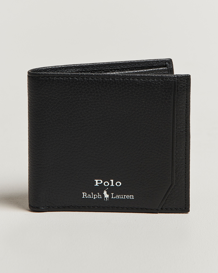 Mies | Lompakot | Polo Ralph Lauren | Pebble Leather Billfold Wallet Black