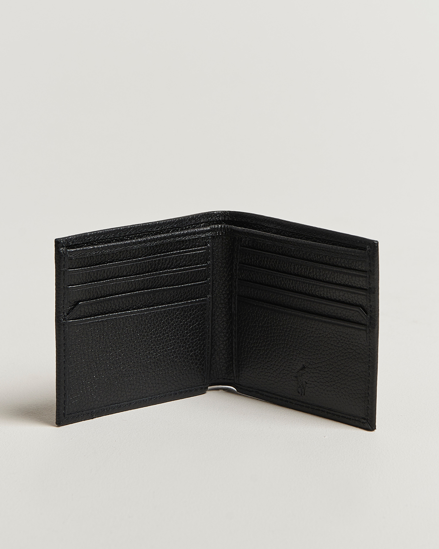 Mies | Lompakot | Polo Ralph Lauren | Pebble Leather Billfold Wallet Black