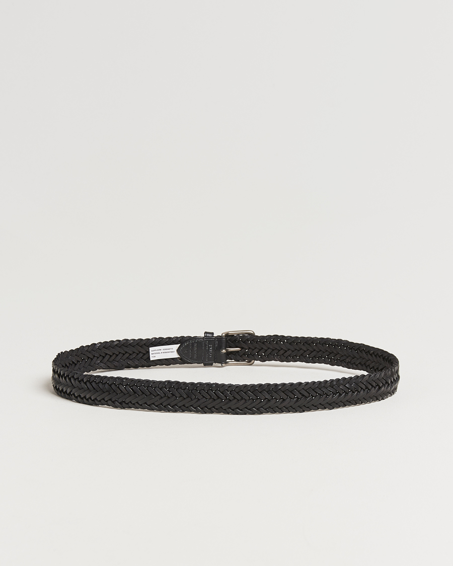 Mies | Vyöt | Polo Ralph Lauren | Braided Leather Belt Black