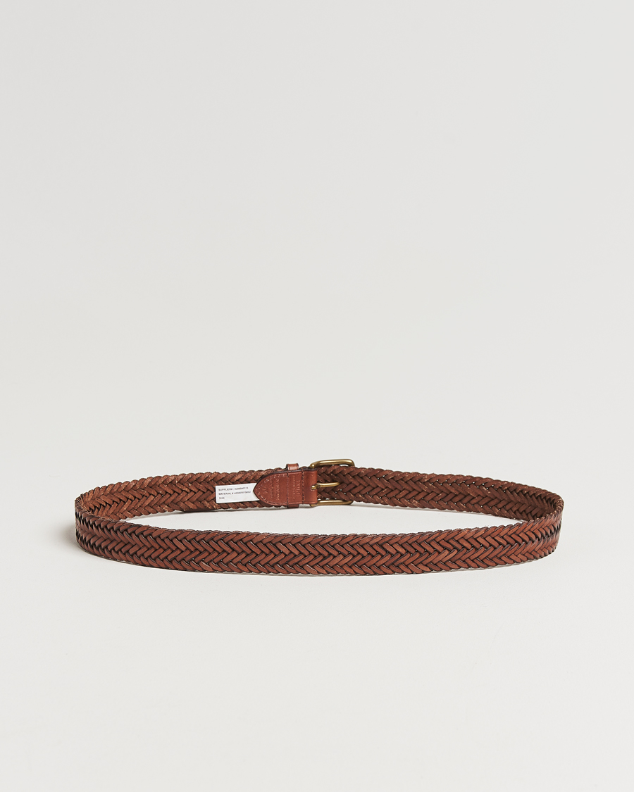 Mies | Vyöt | Polo Ralph Lauren | Braided Leather Belt Polo Saddle