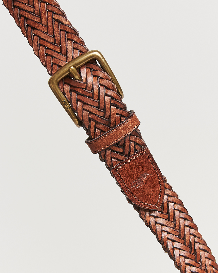 Mies | Vyöt | Polo Ralph Lauren | Braided Leather Belt Polo Saddle