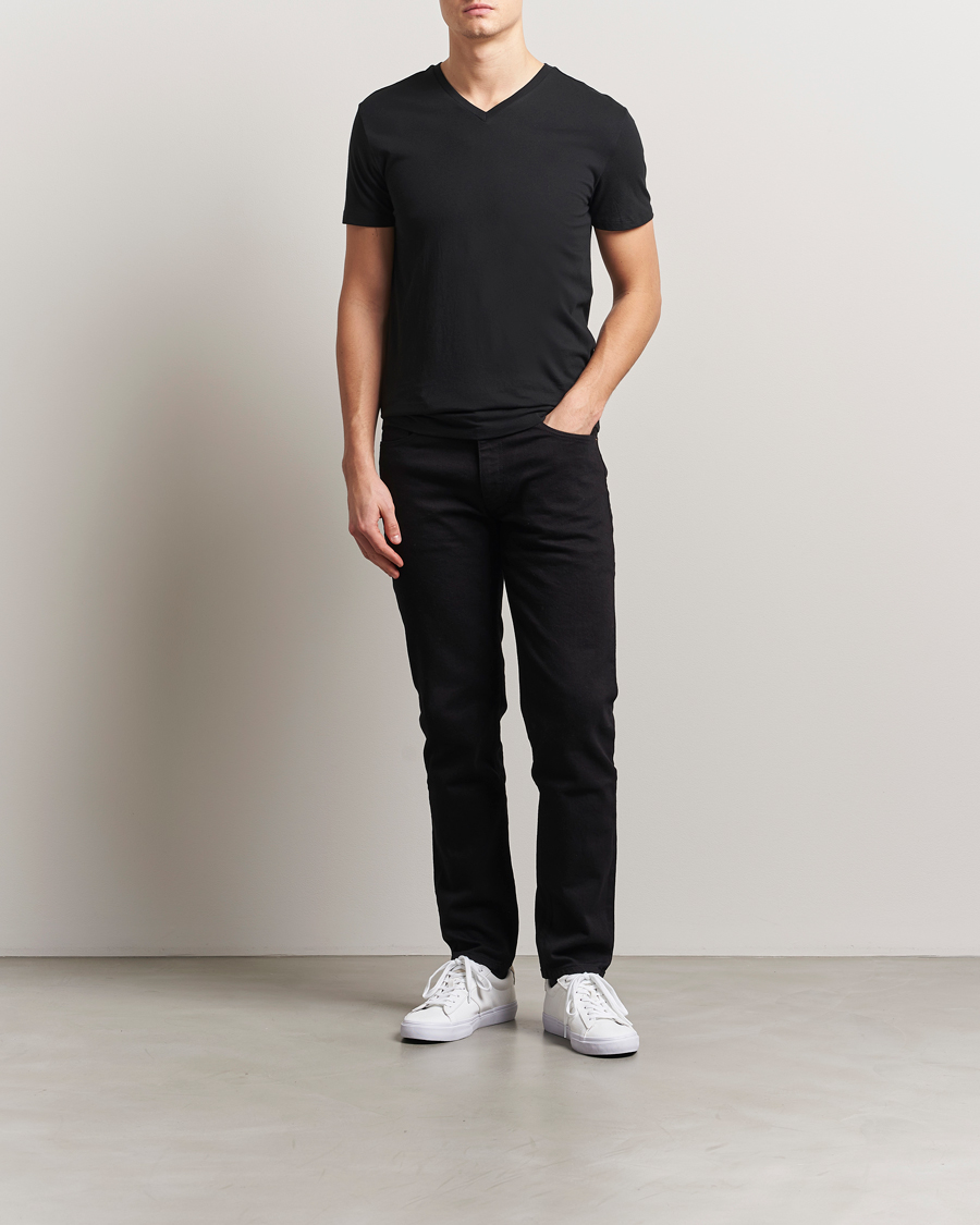 Mies | T-paidat | Polo Ralph Lauren | 3-Pack V Neck T-Shirt White/Grey/Black