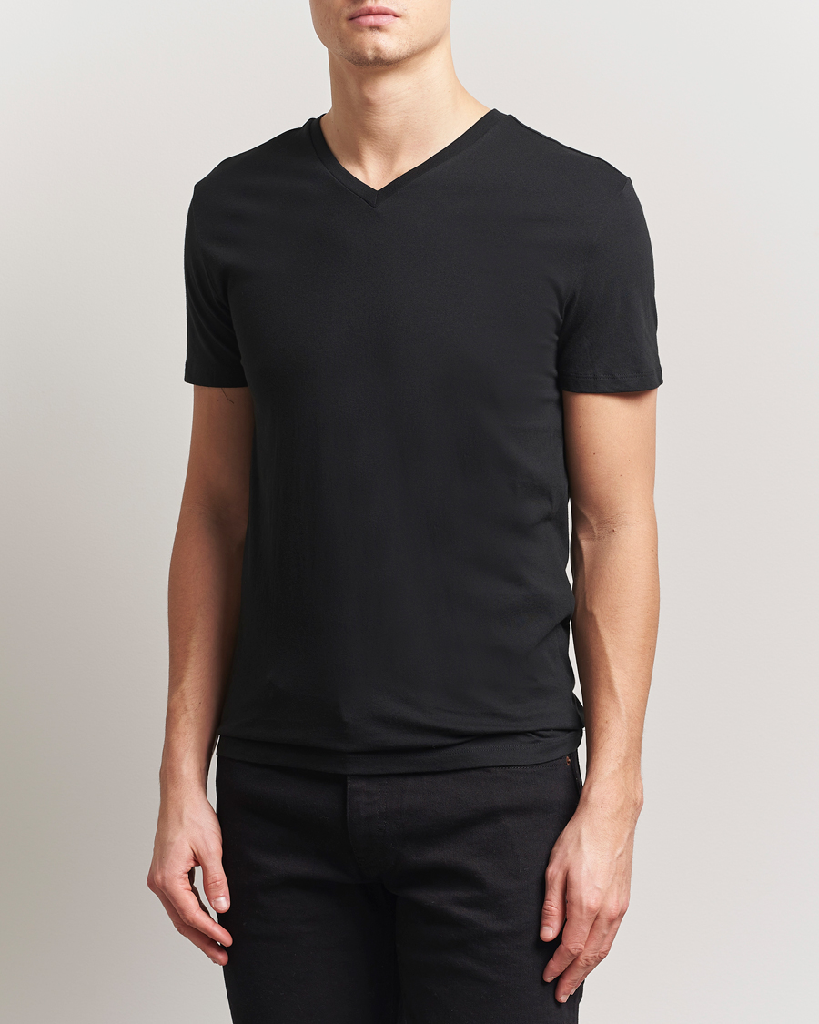 Mies | T-paidat | Polo Ralph Lauren | 3-Pack V Neck T-Shirt White/Grey/Black