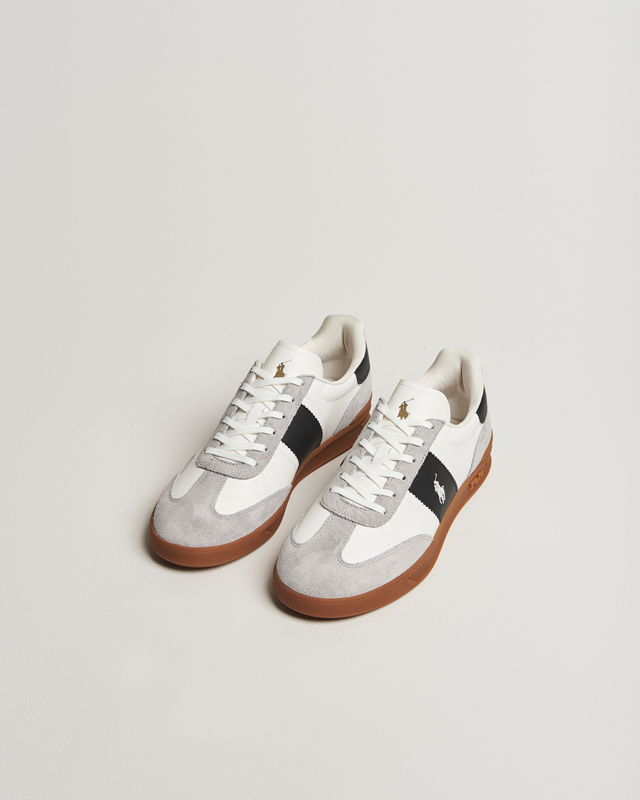 Mies | Tennarit | Polo Ralph Lauren | Aera Leather/Suede Sneaker White/Grey