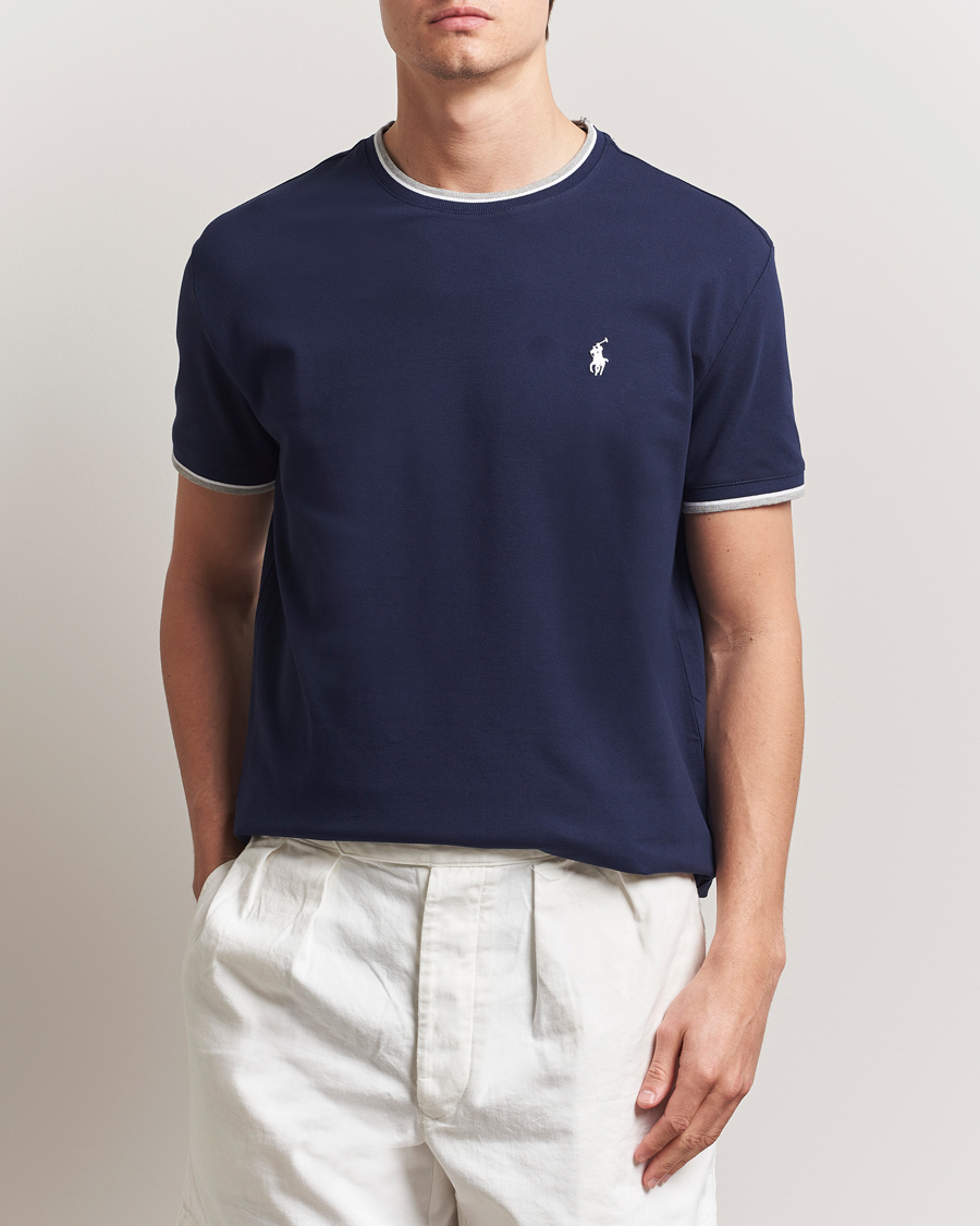 Mies | T-paidat | Polo Ralph Lauren | Mesh Polo Tee Newport Navy