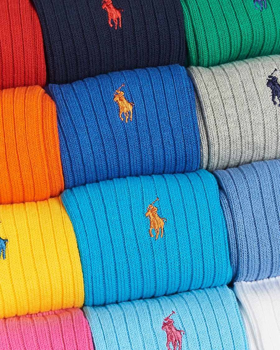 Mies | Alusvaatteet | Polo Ralph Lauren | 12-Pack Gift Box Cotton Ribbed Socks