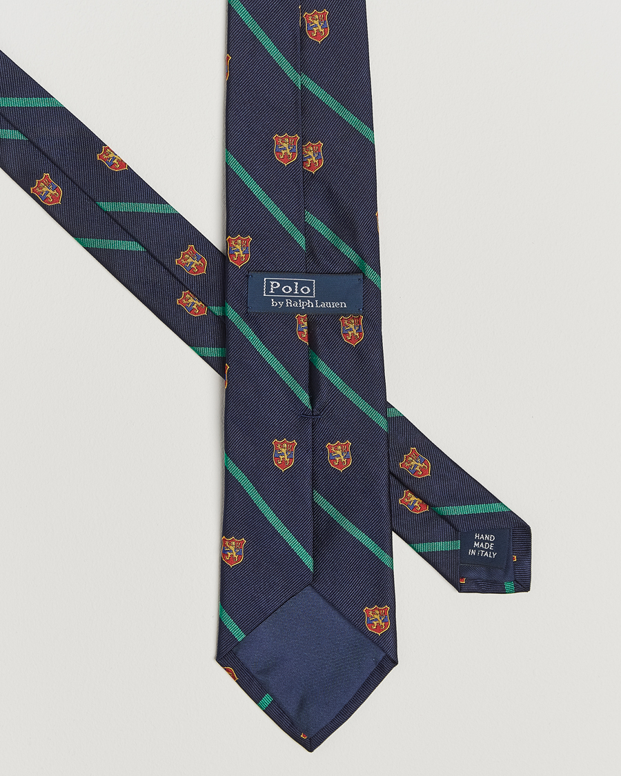 Mies | Polo Ralph Lauren Club Striped Tie Navy | Polo Ralph Lauren | Club Striped Tie Navy