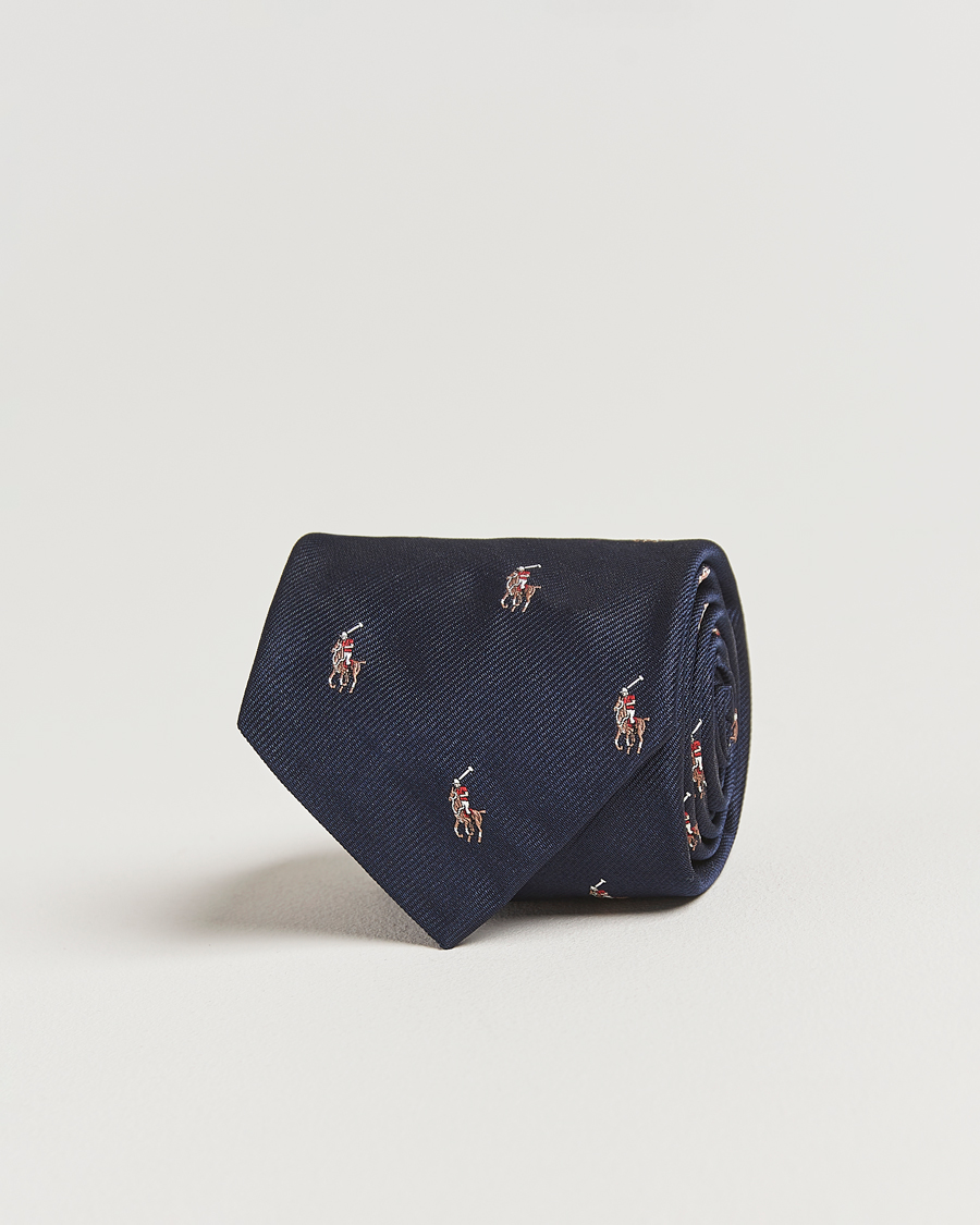 Mies | Polo Ralph Lauren Polo Player Tie Navy | Polo Ralph Lauren | Polo Player Tie Navy