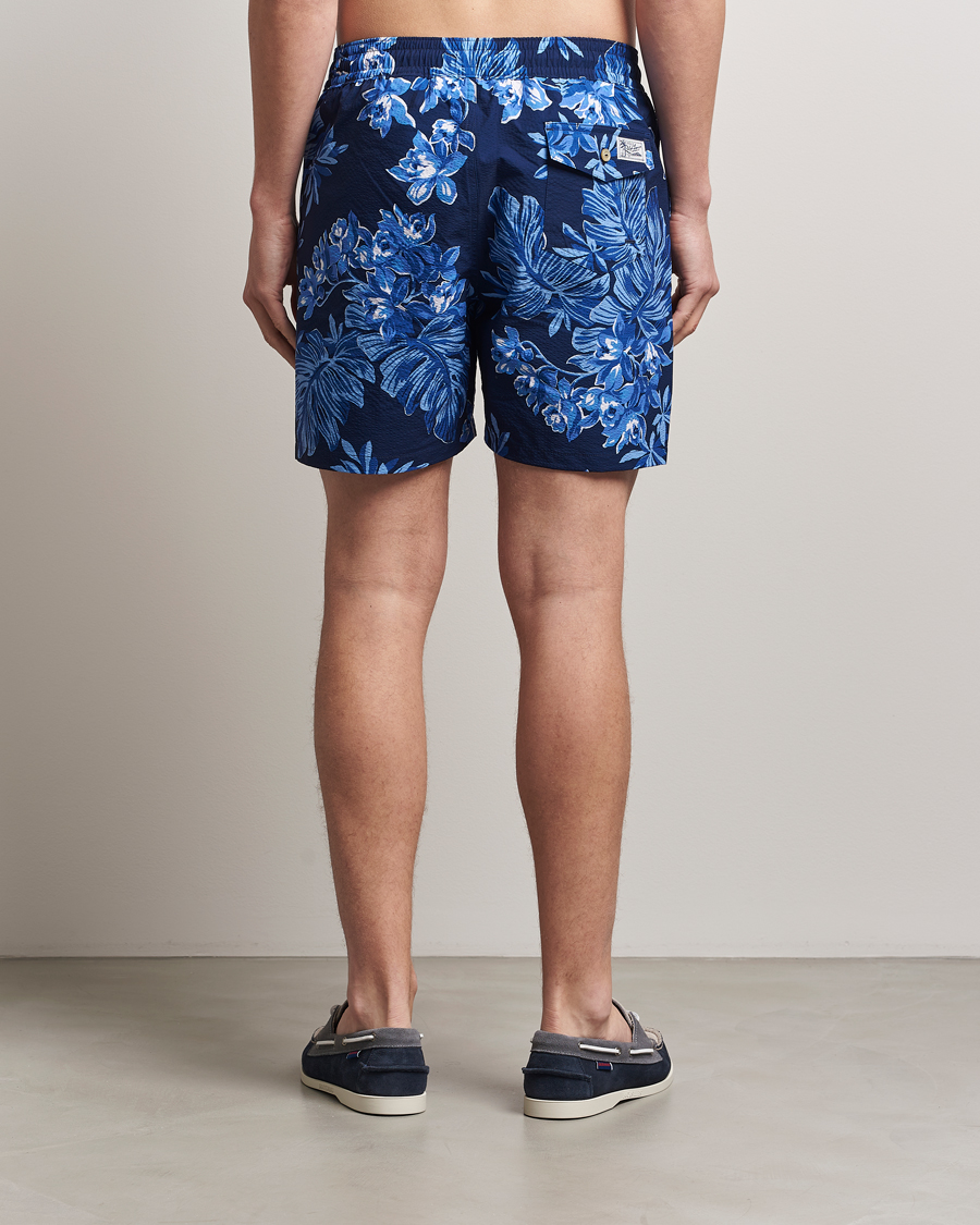 Mies | Uimahousut | Polo Ralph Lauren | Recycled Traveler Seersucker Swimshorts Blue Tropical