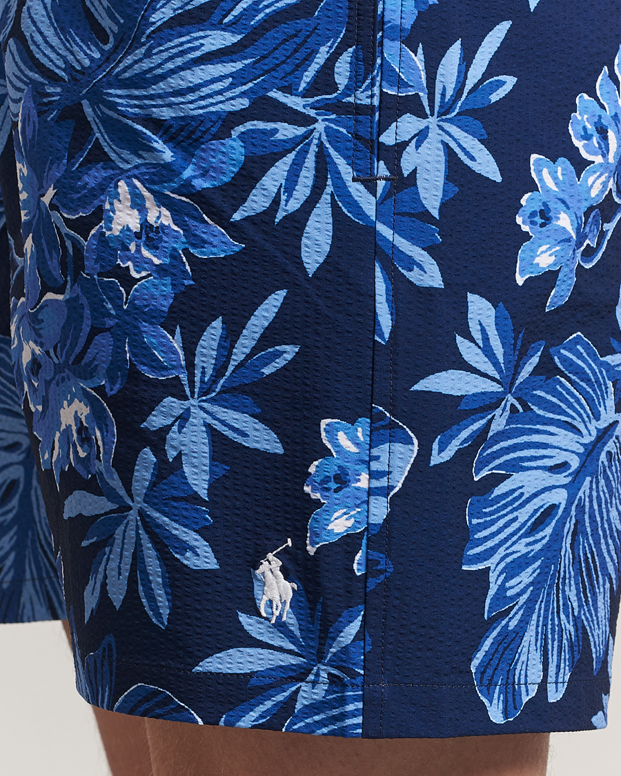 Mies | Uimahousut | Polo Ralph Lauren | Recycled Traveler Seersucker Swimshorts Blue Tropical