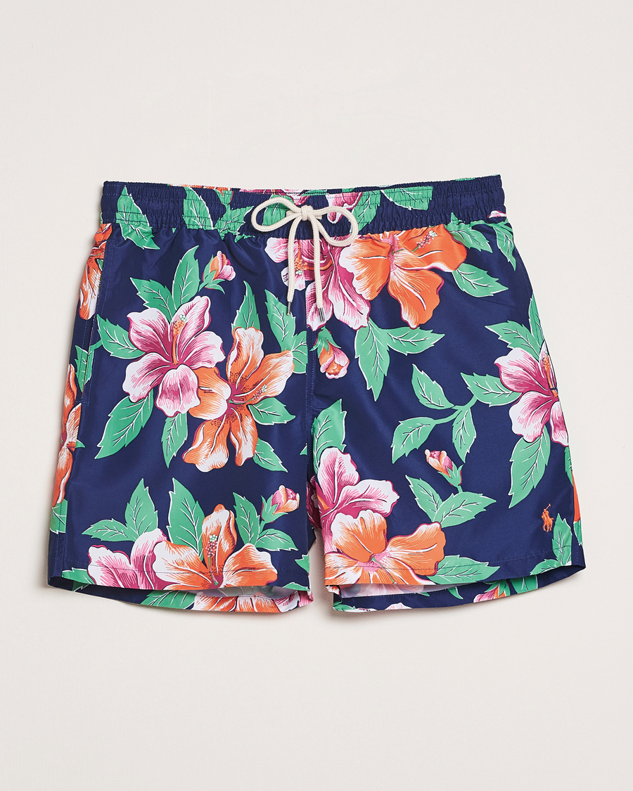 Mies | Uimahousut | Polo Ralph Lauren | Traveler Recycled Swimshorts Iconic Hibiscus Navy