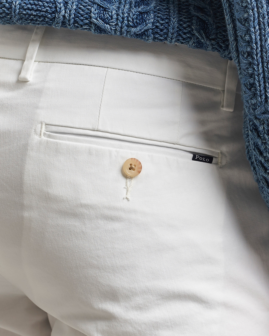 Mies | Housut | Polo Ralph Lauren | Slim Fit Stretch Chinos Deckwash White