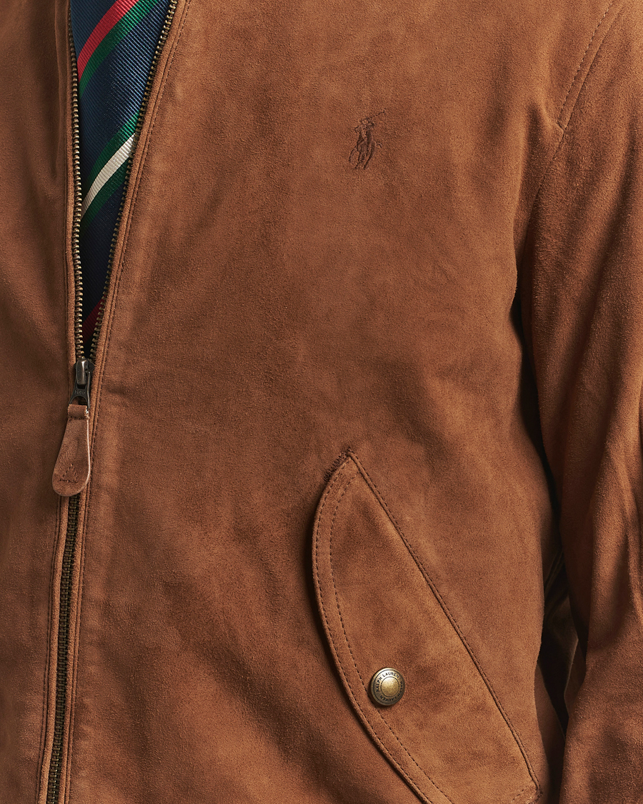 Mies | Takit | Polo Ralph Lauren | Flight Suede Bomber Jacket Country Brown