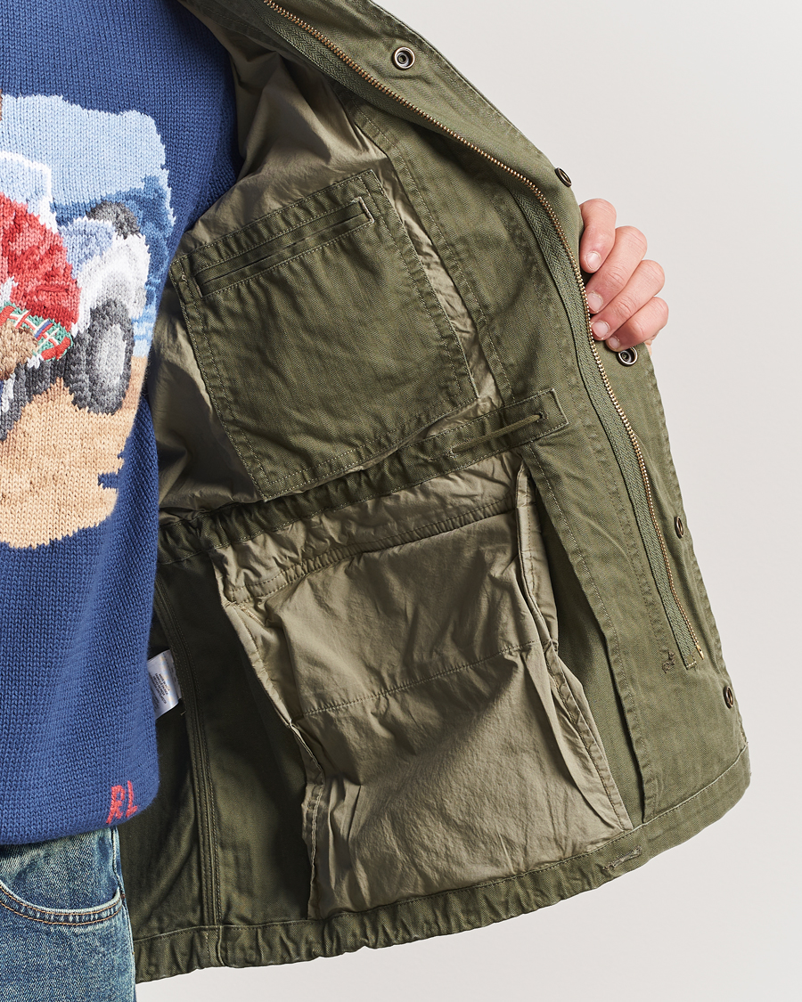 Mies | Takit | Polo Ralph Lauren | Herringbone Field Jacket Olive Mountain