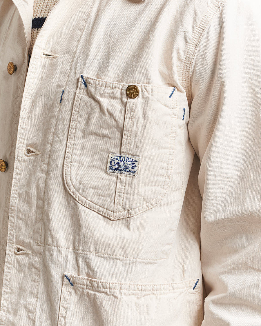 Mies | Takit | Polo Ralph Lauren | Unlined Drill Twill Shirt Jacket Barlows White