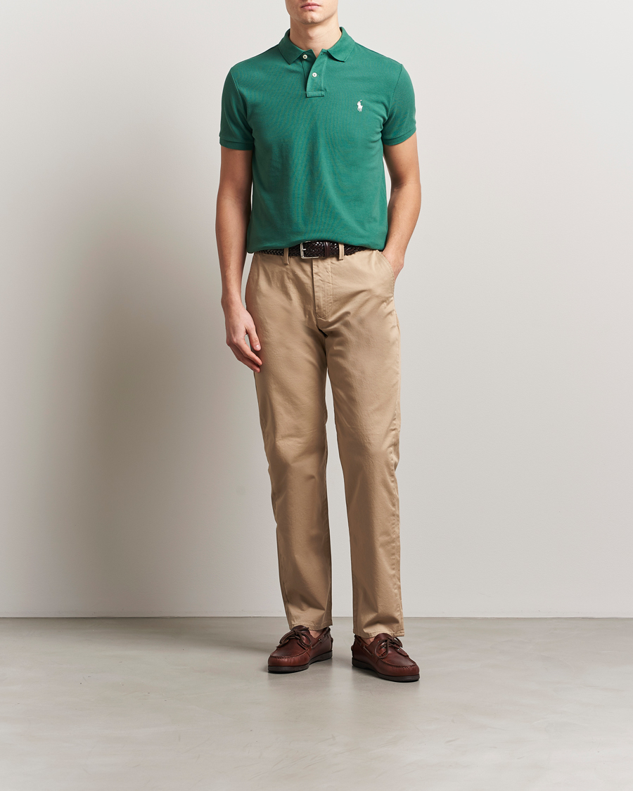 Mies | Pikeet | Polo Ralph Lauren | Custom Slim Fit Polo Antique Green