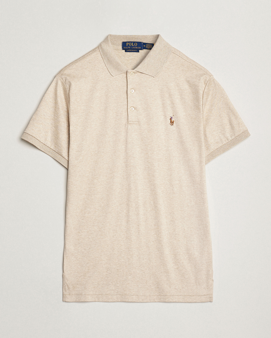 Mies | Pikeet | Polo Ralph Lauren | Luxury Pima Cotton Polo Expedition Dune Heather