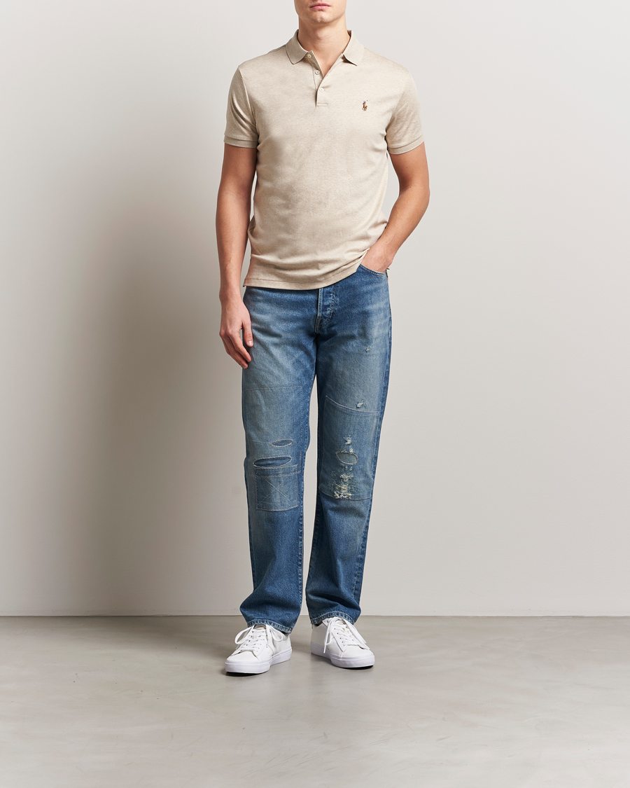 Mies | Pikeet | Polo Ralph Lauren | Luxury Pima Cotton Polo Expedition Dune Heather