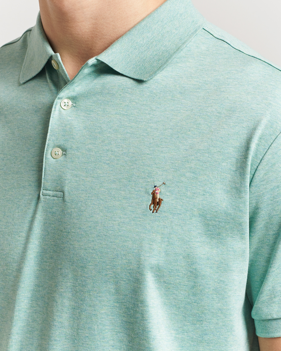 Mies | Pikeet | Polo Ralph Lauren | Luxury Pima Cotton Polo Celadon Heather