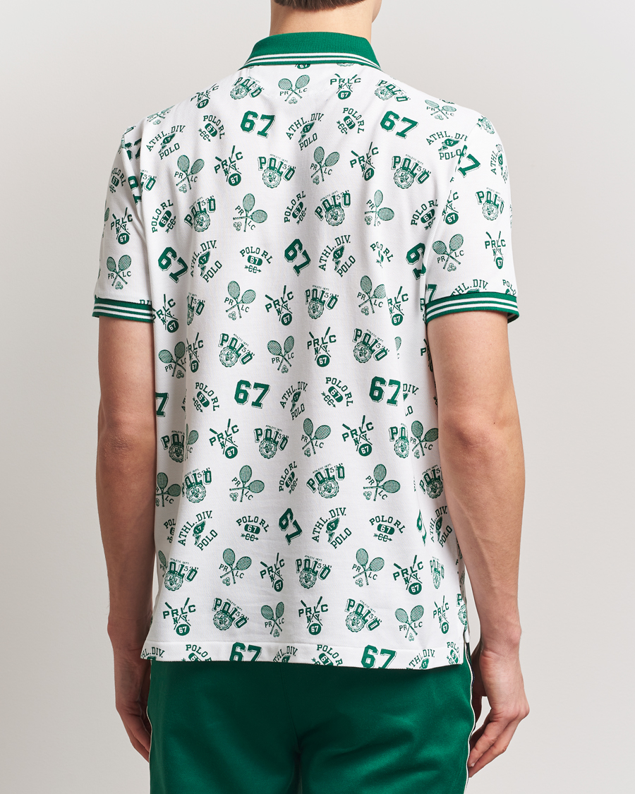 Mies | Pikeet | Polo Ralph Lauren | Printed Mesh Polo Toss White