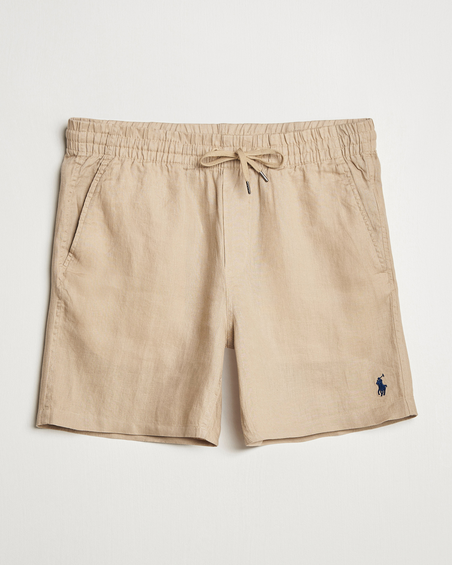 Mies | Shortsit | Polo Ralph Lauren | Prepster Drawstring Linen Shorts Coastal Beige