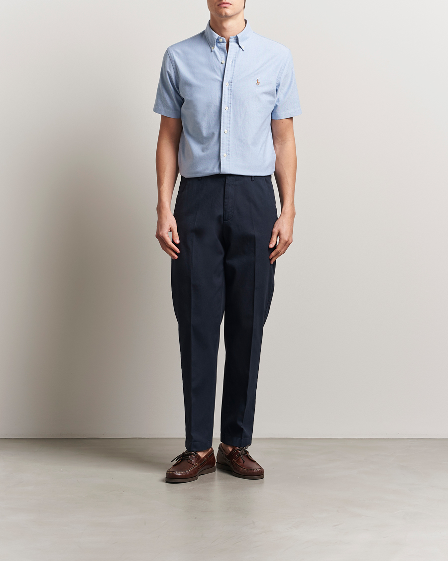 Mies | Kauluspaidat | Polo Ralph Lauren | Short Sleeve Oxford Shirt Blue