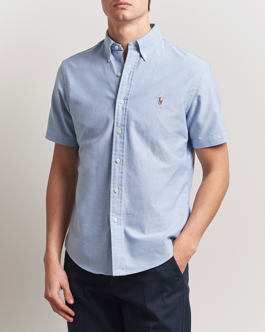 Mies | Kauluspaidat | Polo Ralph Lauren | Short Sleeve Oxford Shirt Blue