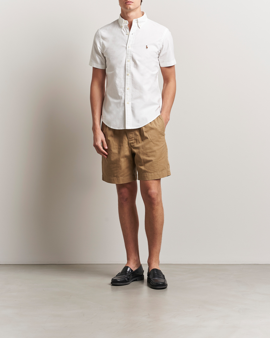 Mies | Kauluspaidat | Polo Ralph Lauren | Short Sleeve Oxford Shirt White