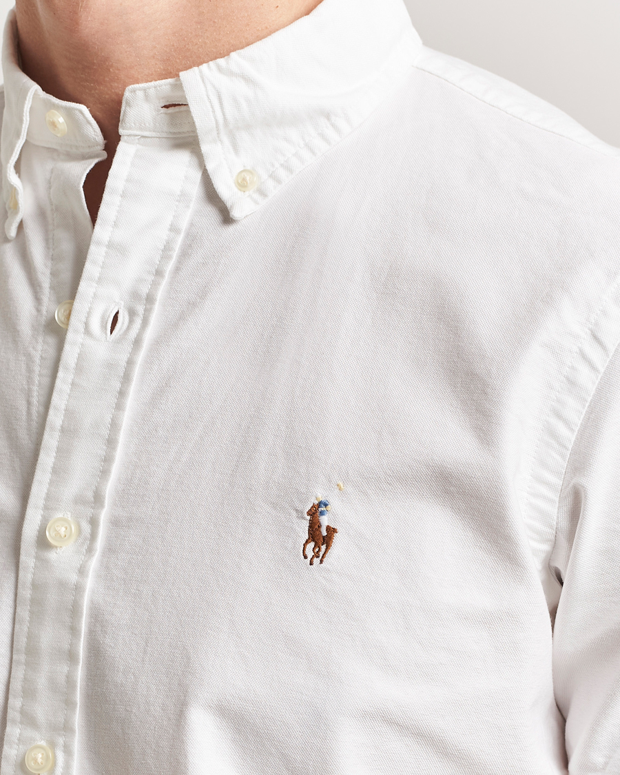 Mies | Kauluspaidat | Polo Ralph Lauren | Short Sleeve Oxford Shirt White