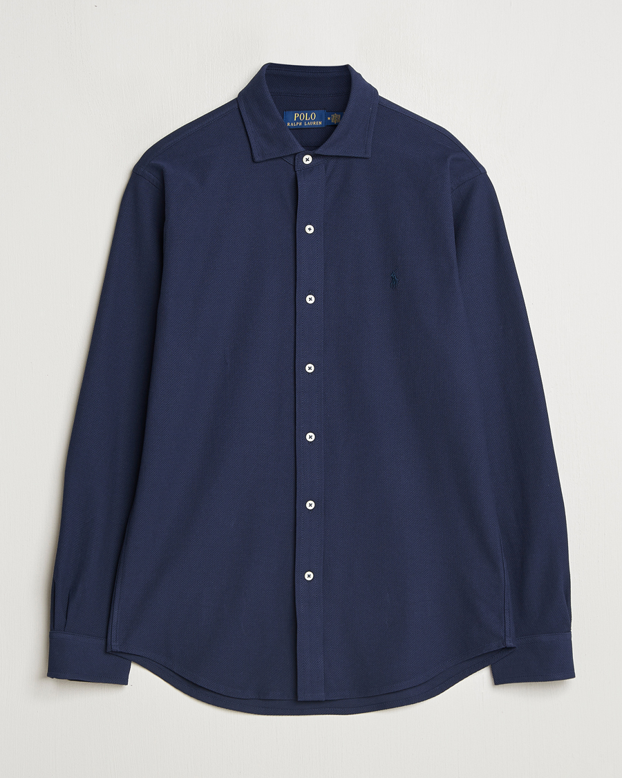Mies | Kauluspaidat | Polo Ralph Lauren | Cotton Long Sleeve Shirt Cruise Navy