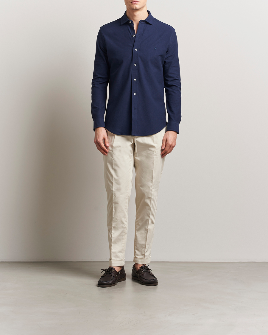 Mies | Kauluspaidat | Polo Ralph Lauren | Cotton Long Sleeve Shirt Cruise Navy