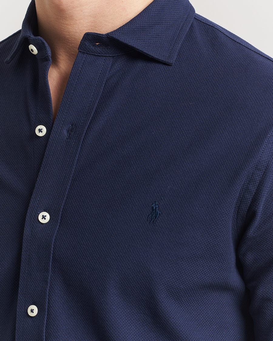 Mies | Kauluspaidat | Polo Ralph Lauren | Cotton Long Sleeve Shirt Cruise Navy