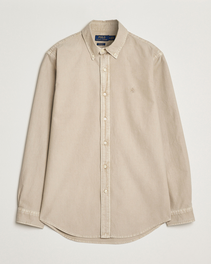 Mies | Kauluspaidat | Polo Ralph Lauren | Custom Fit Dyed Oxford Shirt Olive