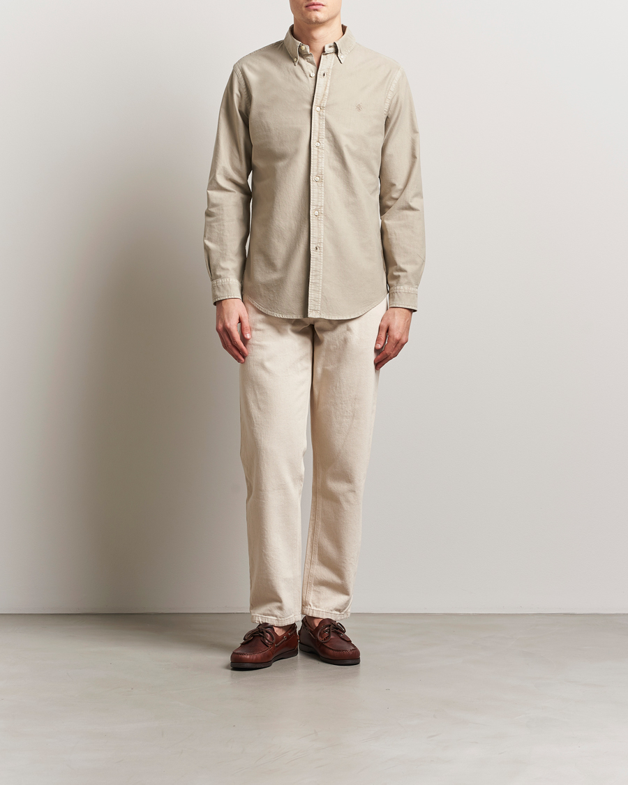Mies | Kauluspaidat | Polo Ralph Lauren | Custom Fit Dyed Oxford Shirt Olive